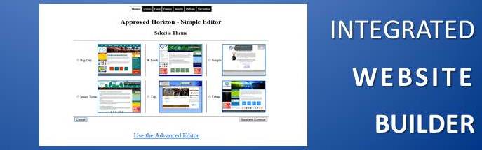 Integrated Website Builder